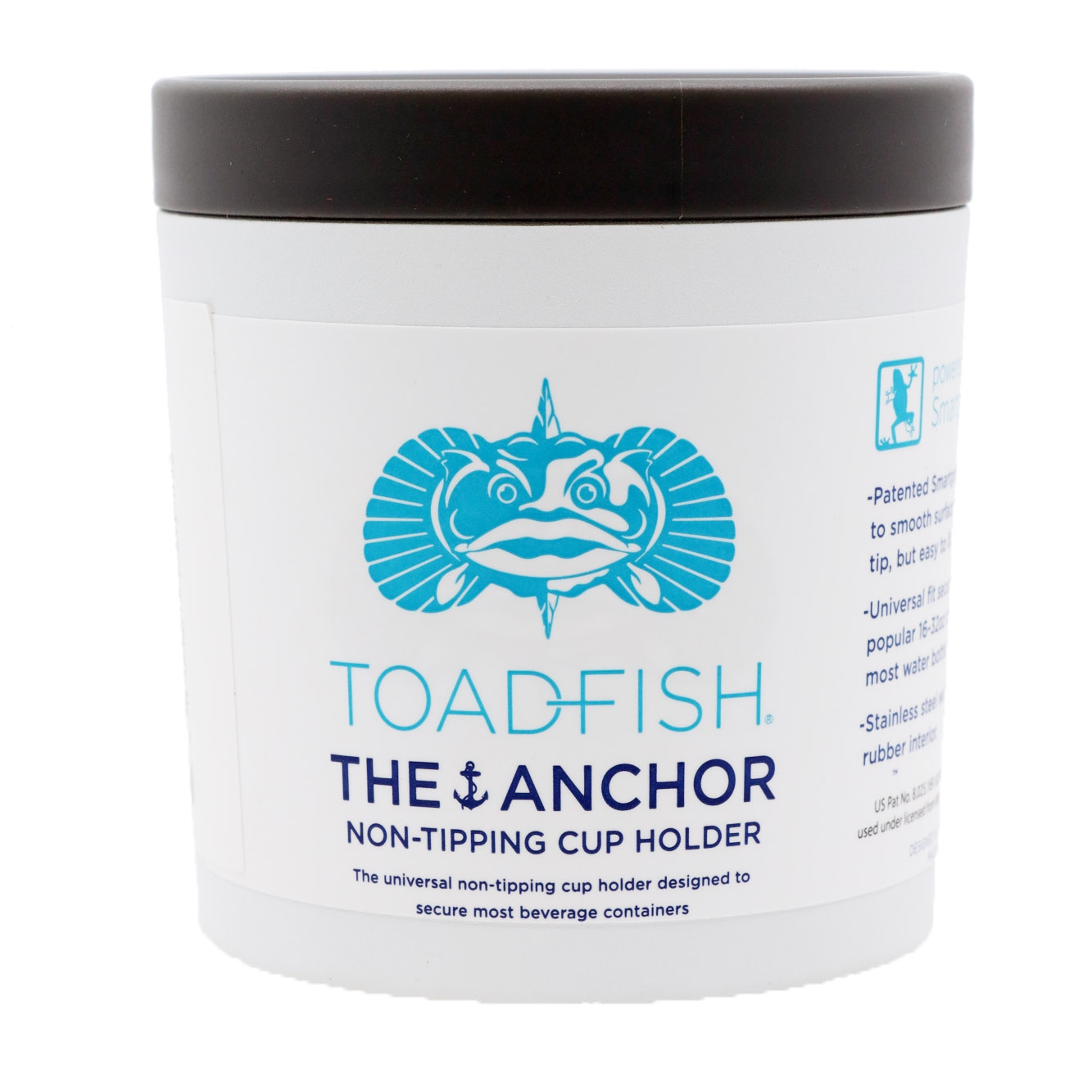 Toadfish Anchor Non-Tipping Cup Holder White
