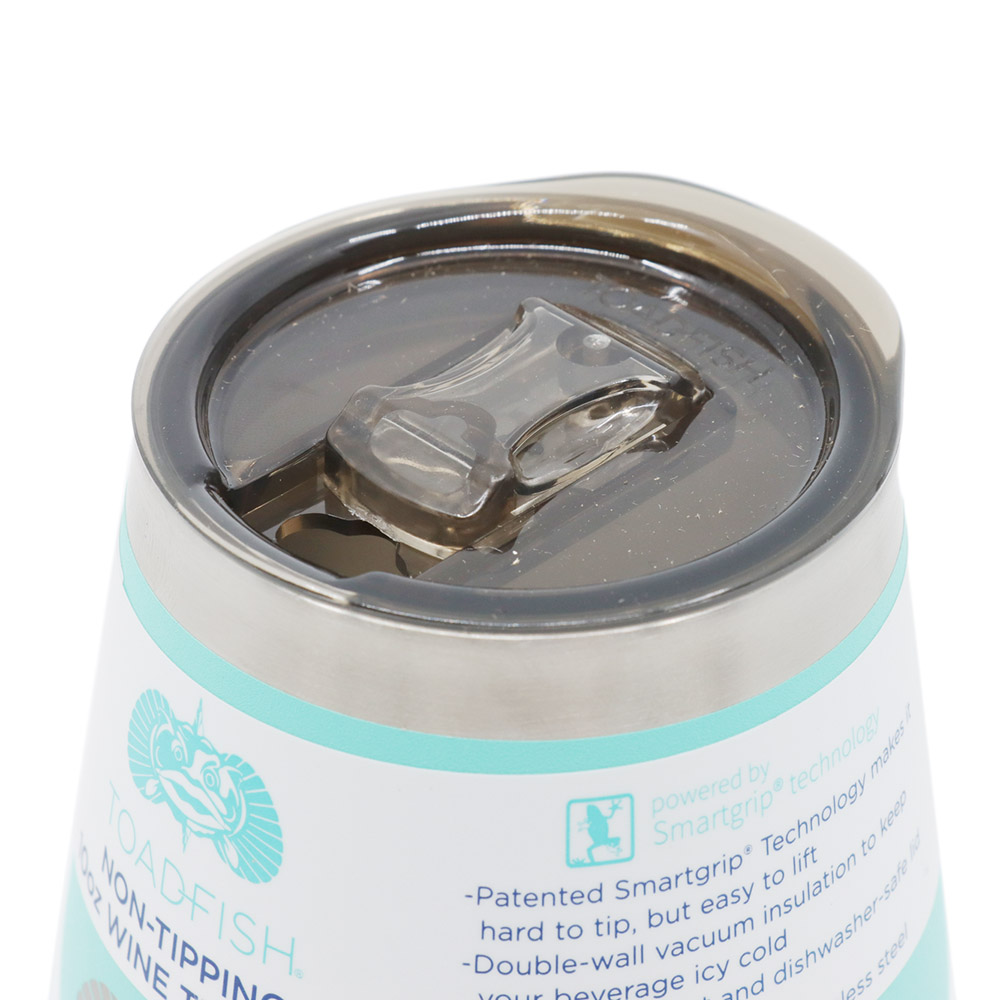 Toadfish Non-Tipping Wine Double Insulated Travel Mug 295ml Teal