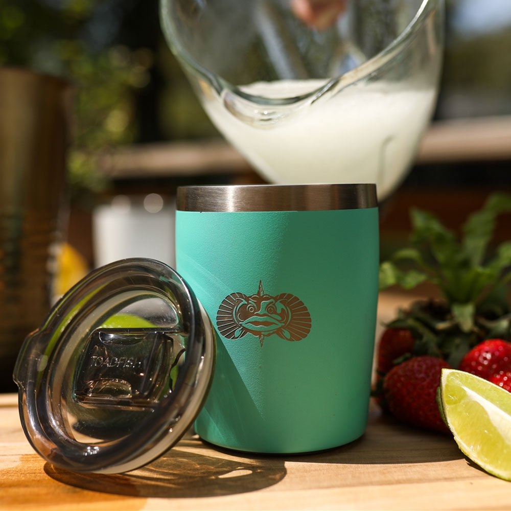 Toadfish Non-Tipping Rocks Double Insulated Travel Mug 295ml Teal