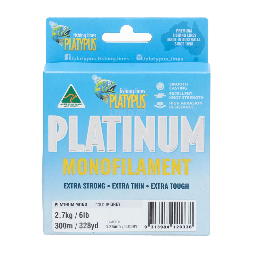 Platypus Platinum Monofilament 300m 6lb 0.23mm
