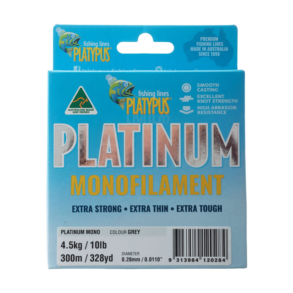 Platypus Platinum Monofilament 300m 10lb 0.28mm