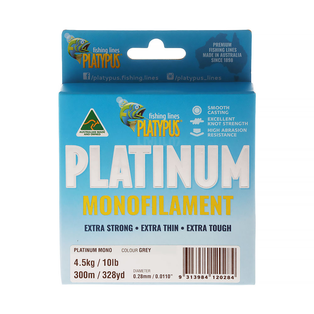 Platypus Platinum Monofilament 300m 10lb 0.28mm