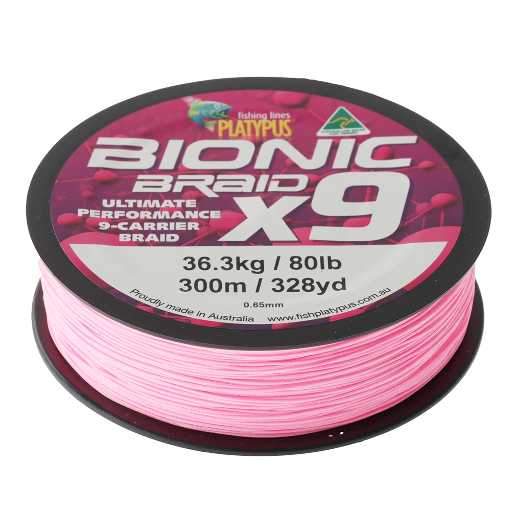 Platypus Bionic X9 Ultimate Performance Braid 300m 80lb