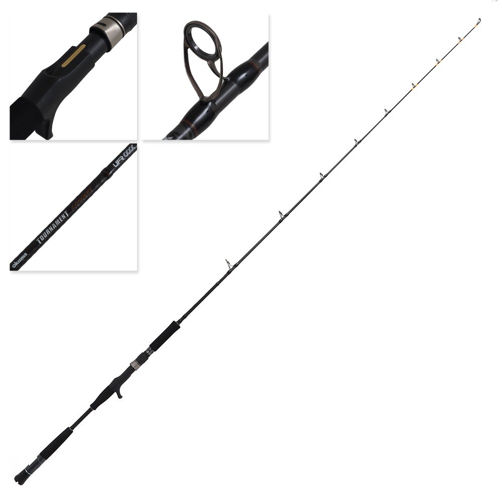 Okuma Tournament Concept Medium Heavy Overhead Boat Rod 7ft 10-15kg 2pc