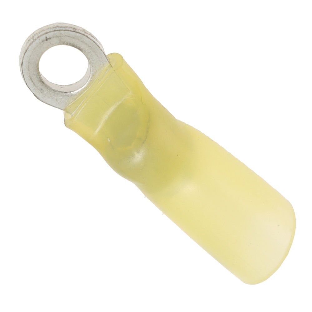 Ancor Ring Terminal Heat Shrink Connector Yellow 12-10 #10 Qty 25