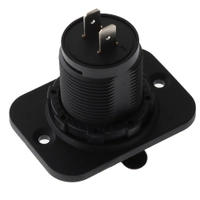 Blue Sea Dual USB 2.1A Charger Port 12/24vDC Socket Mount Black Thumbnail Blue Sea Dual USB 2.1A Charger Port 12/24vDC Socket Mount Black