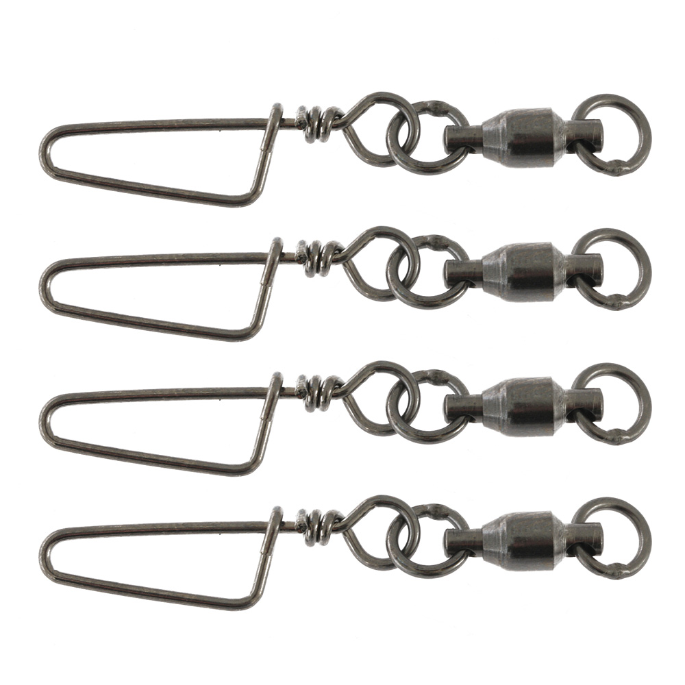 Holiday Big Game Ball Bearing Snap Swivels Size 4 Tension 45kg Qty 4
