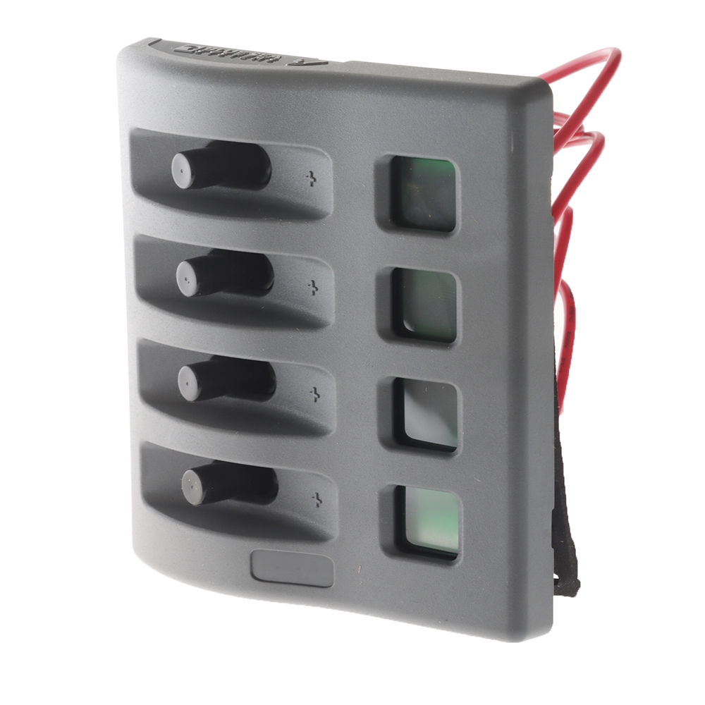 Blue Sea WeatherDeck Waterproof Fuse Panel 4-Position 12V