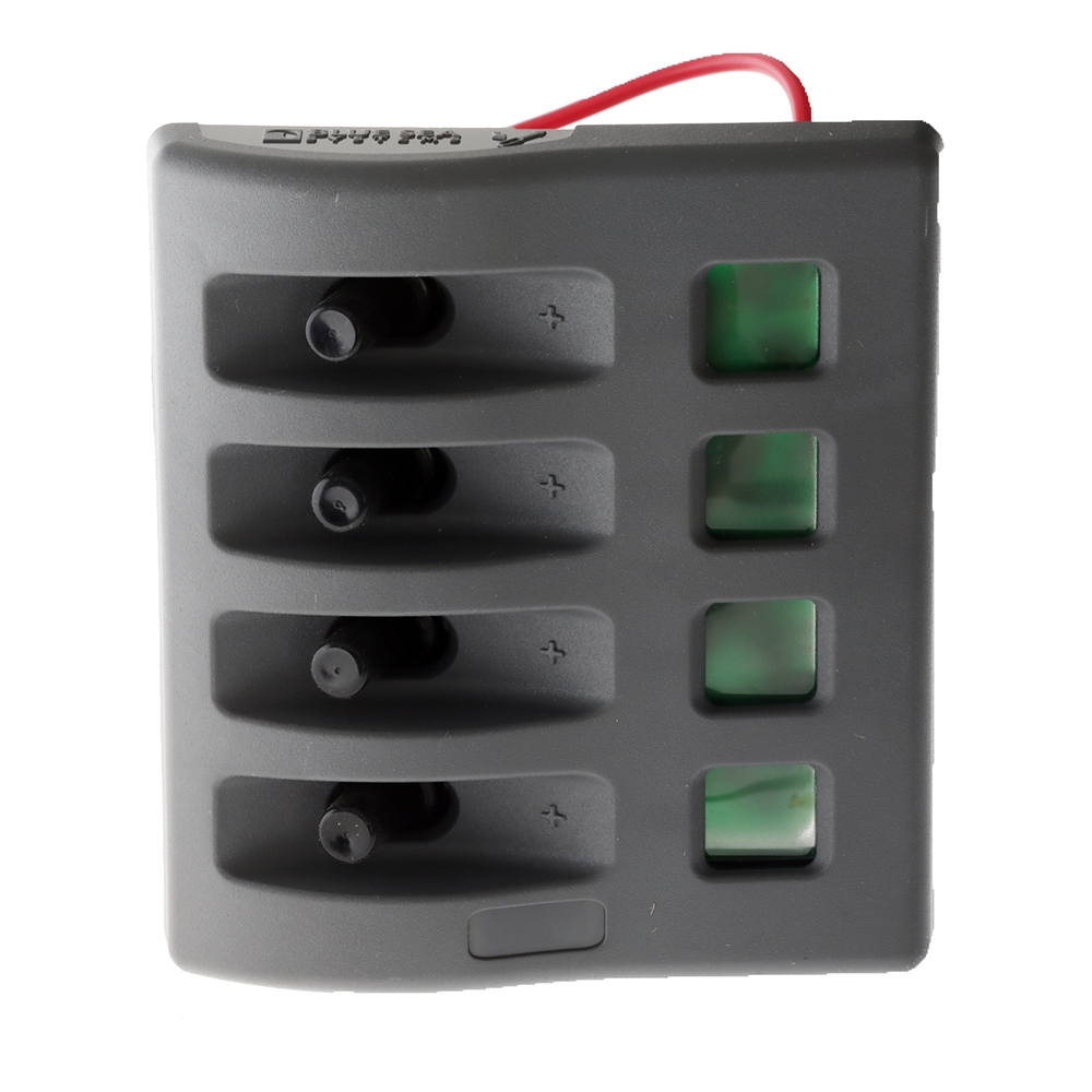 Blue Sea WeatherDeck Waterproof Fuse Panel 4-Position 12V
