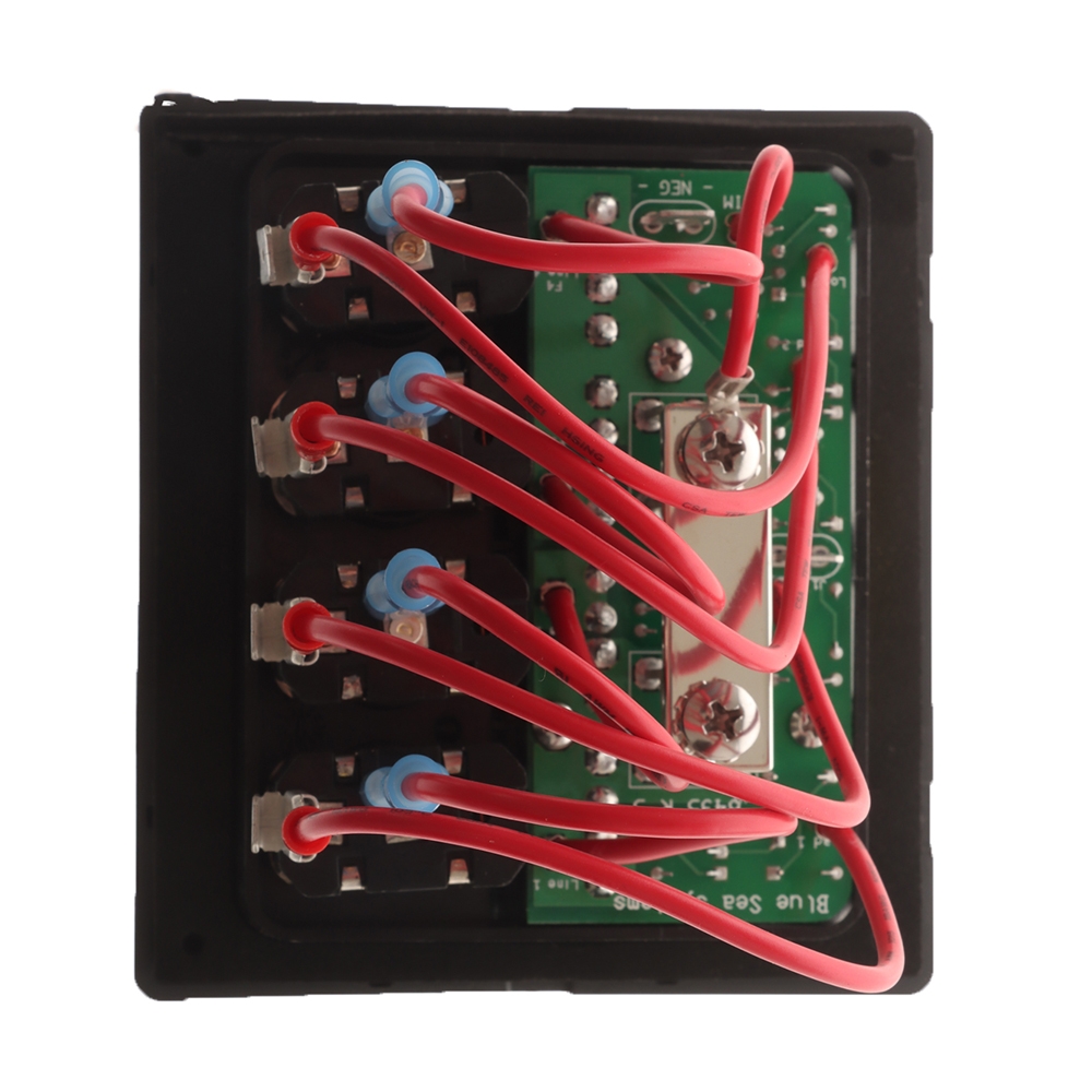 Blue Sea WeatherDeck Waterproof Fuse Panel 4-Position 12V