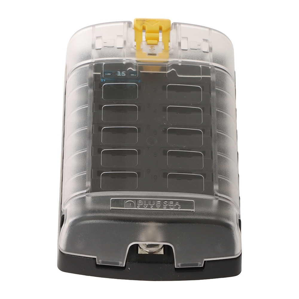Blue Sea 5029 12-Gang Fuse Block ST ATO/ATC with Cover