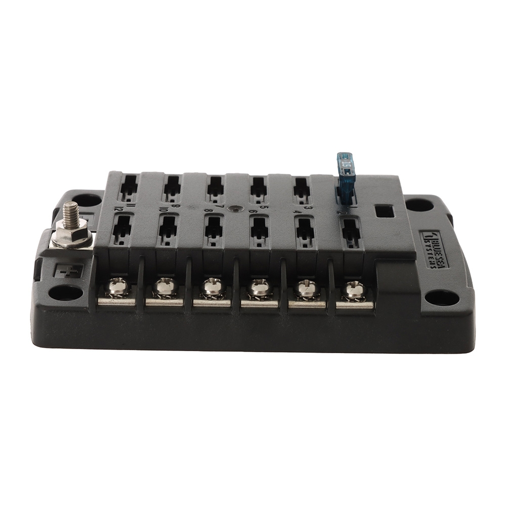 Blue Sea 5029 12-Gang Fuse Block ST ATO/ATC with Cover