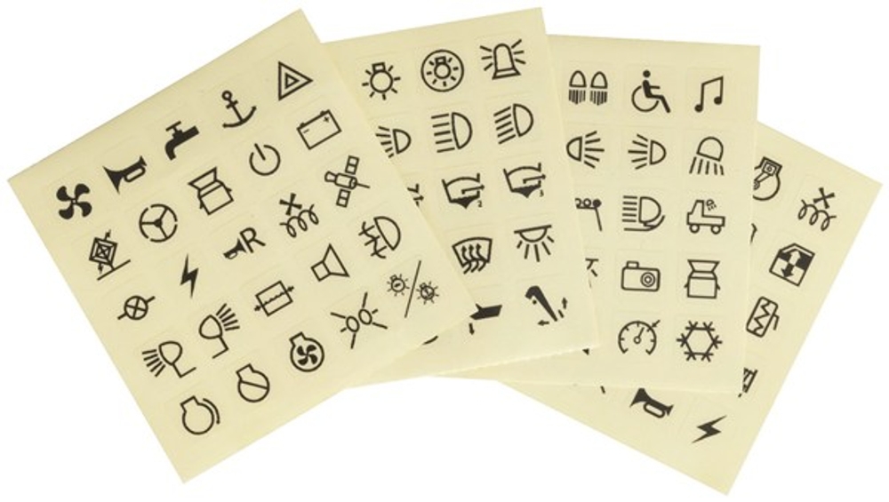 SPDT Dual Illuminated Rocker Switch with Labels and Interchangeable Covers Orange