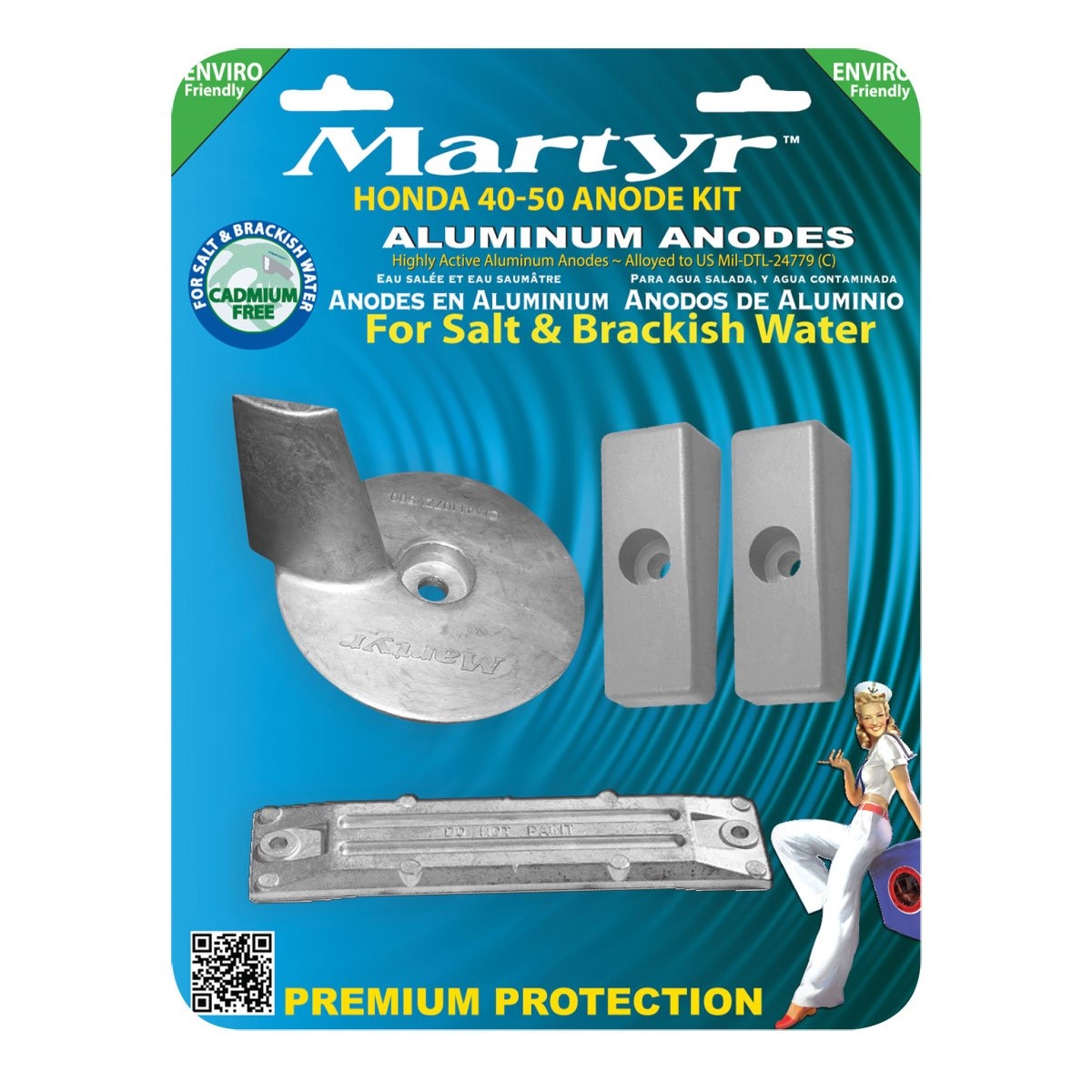 Martyr Anodes Honda Type Anode - Kits Honda BF40-50HP