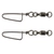 Holiday Big Game Ball Bearing Snap Swivels Size 7 Tension 90kg Qty 2