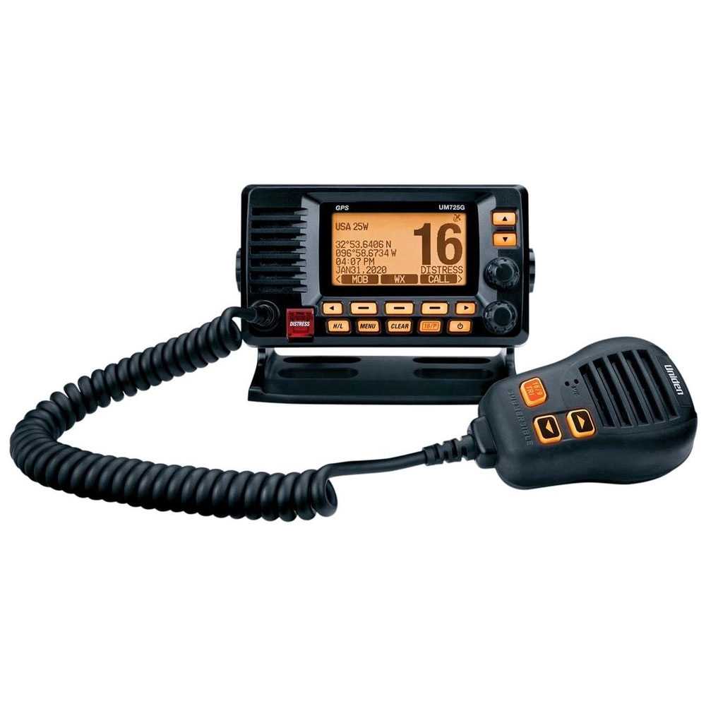 Uniden UNIUM725GBK Fixed Mount VHF Marine Radio Black Uniden UNIUM725GBK Fixed Mount VHF Marine Radio Black