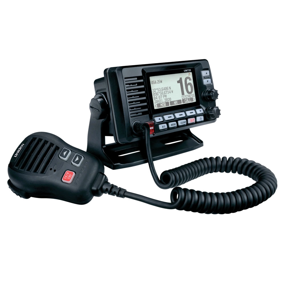 Uniden UM725GBTBK Fixed Mount VHF Marine Radio Black Uniden UM725GBTBK Fixed Mount VHF Marine Radio Black