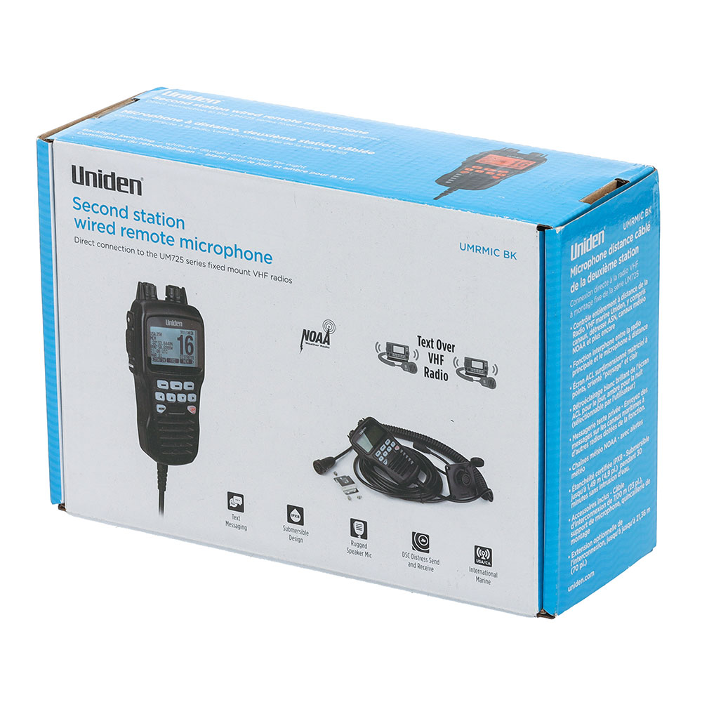 Uniden UMRMIC Remote Second Station Microphone Black