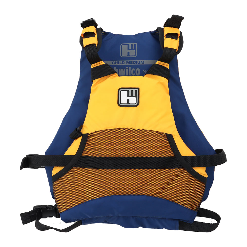 Hutchwilco Nordic PFD Level 50 Child Life Vest Gold/Navy Medium 22-40kg