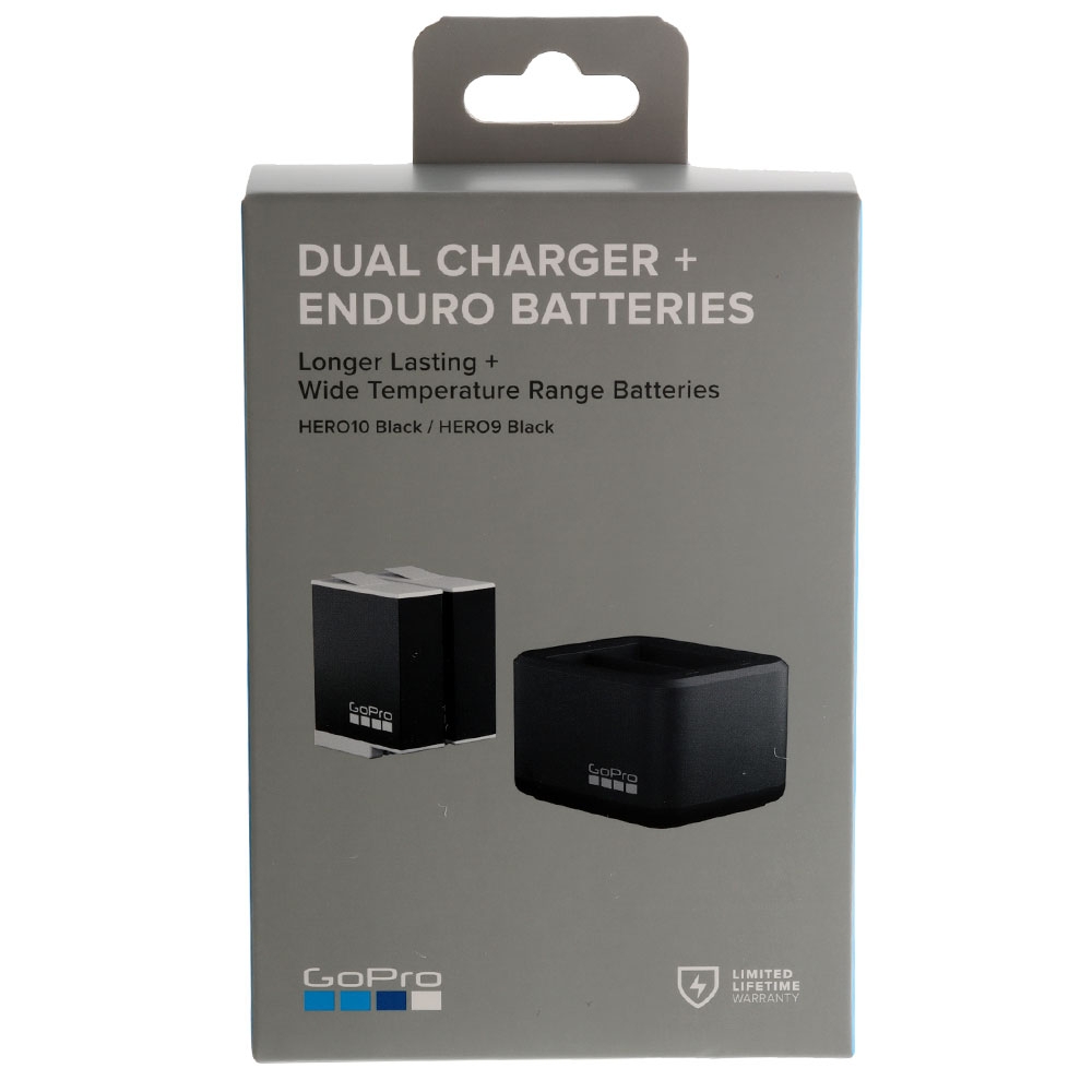 GoPro Dual Battery Charger for HERO9/HERO10/HERO11 Black with 2 Batteries
