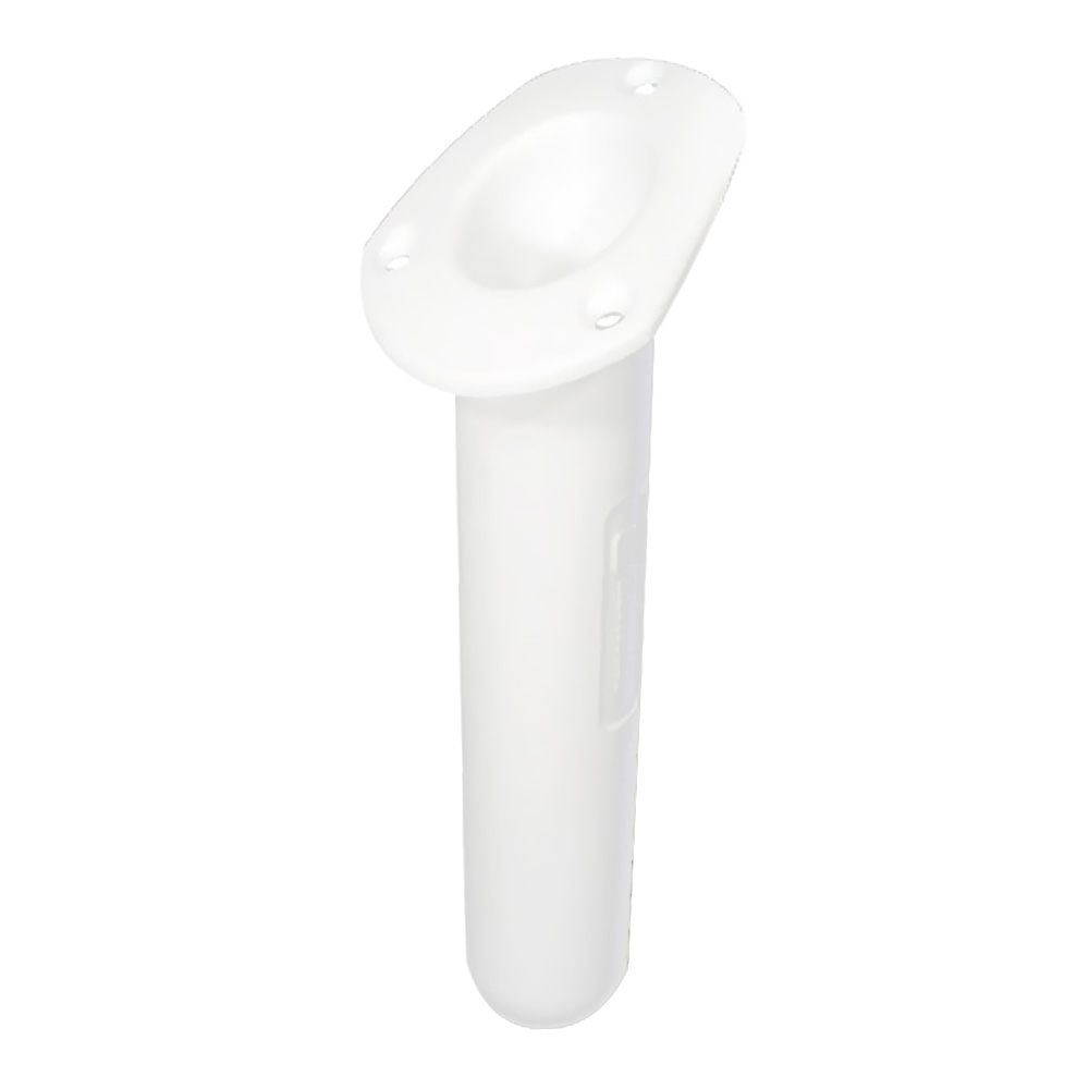 BLA Oval Flush Mount Rod Holder - White No Cover