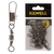 Kilwell Snap Swivels Black Size 2 20-25kg Qty 10