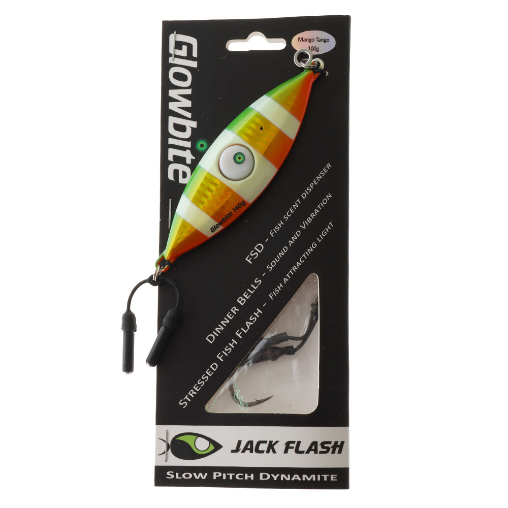 Glowbite Jack Flash Slow Pitch Jig Mango Tango 140g