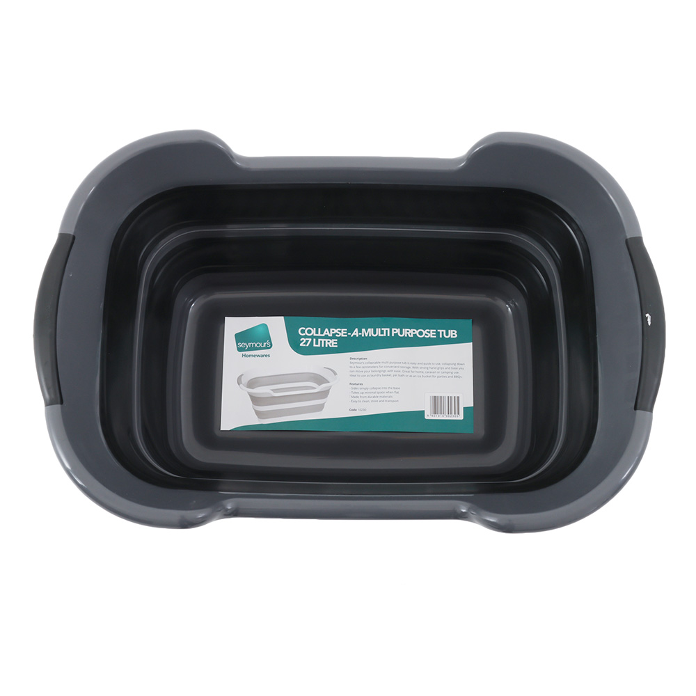 Seymours Collapse-A-Multipurpose Tub 27L Grey