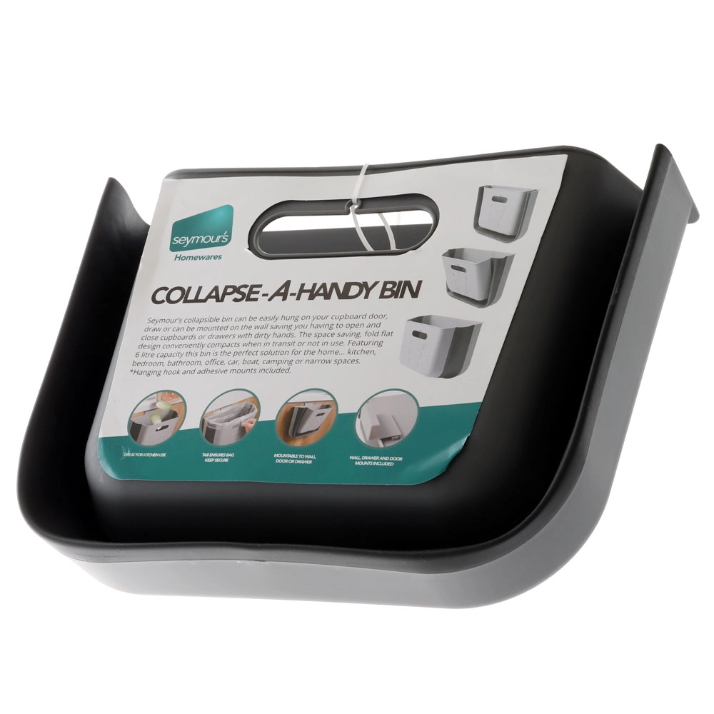 Seymours Collapse-A-Handy Rubbish Bin 6L Seymours Collapse-A-Handy Rubbish Bin 6L