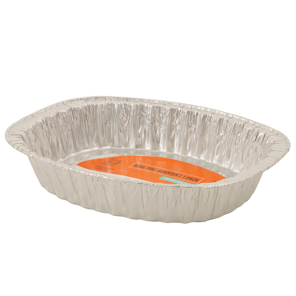 Heavy Duty Oval Aluminium Foil Roasting Pan Large