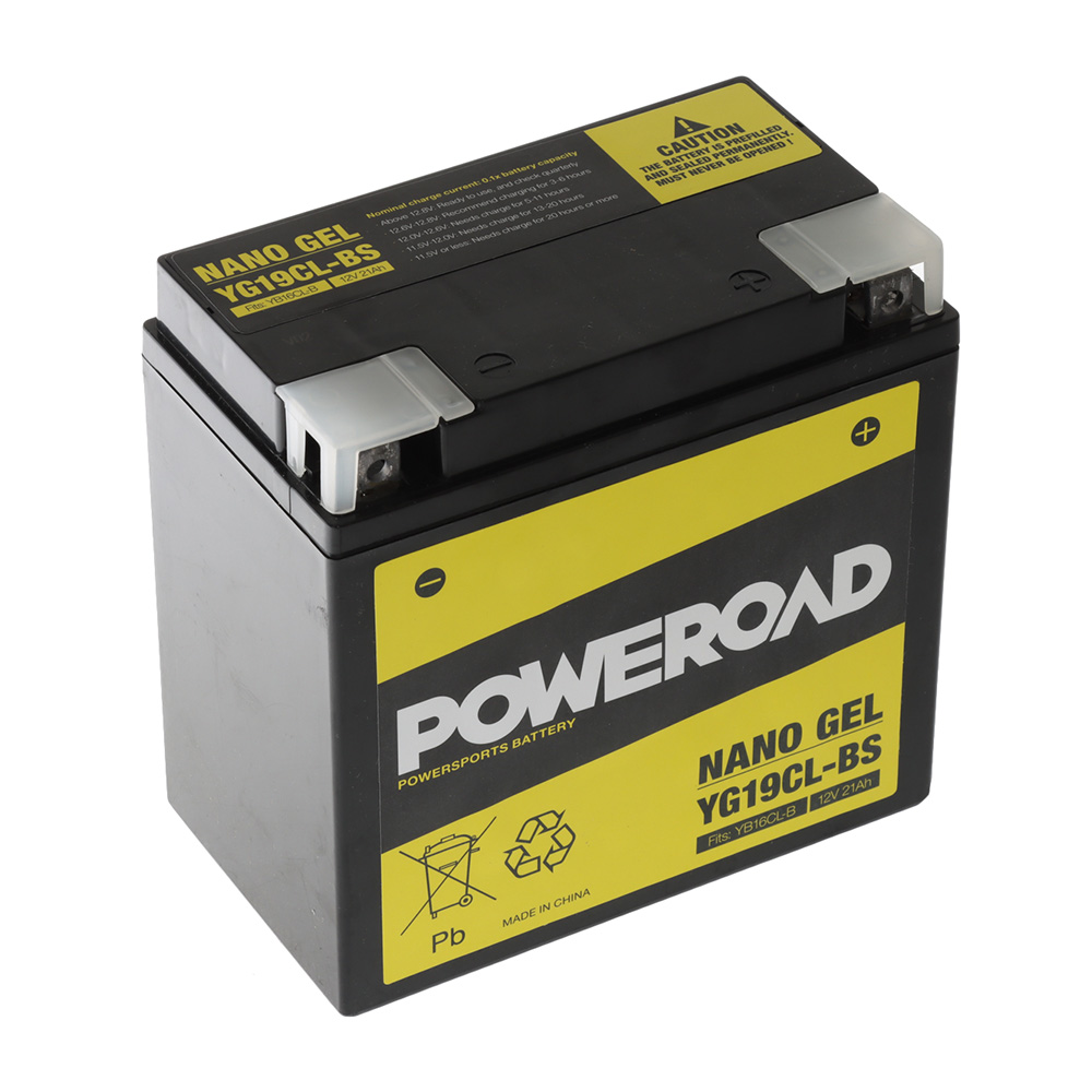 Poweroad YG19CL-BS Nano Gel Battery 12V 21Ah
