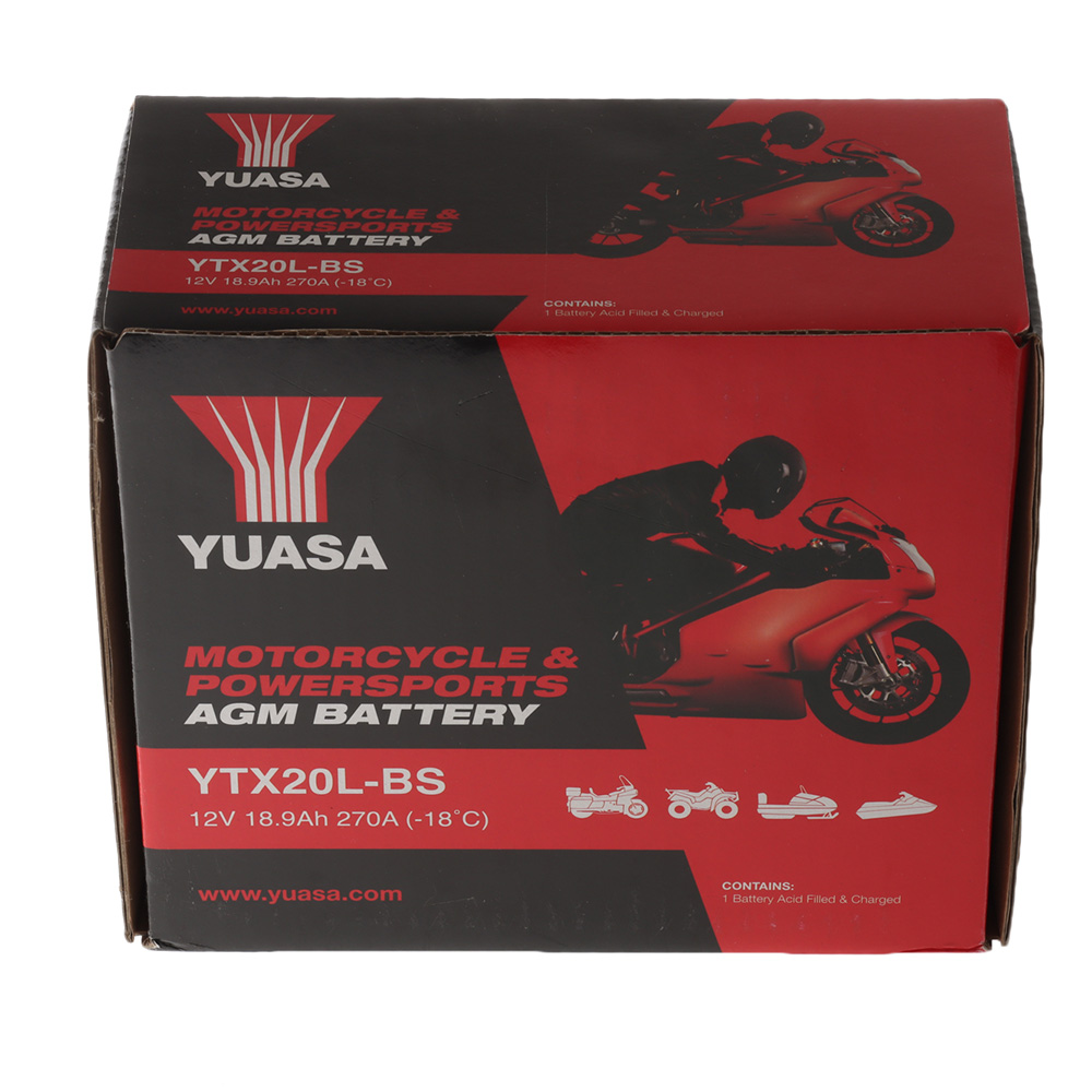 Yuasa YTX20L-BS Sealed Lead Acid AGM Battery 12V 18Ah