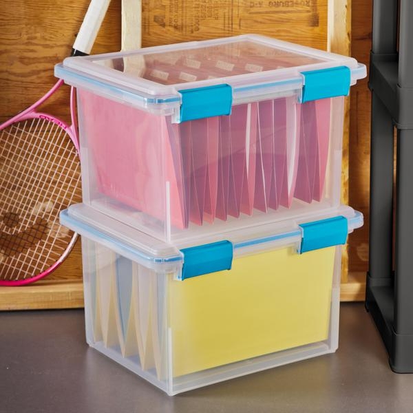 Sterilite Gasket Storage Box 30L Clear