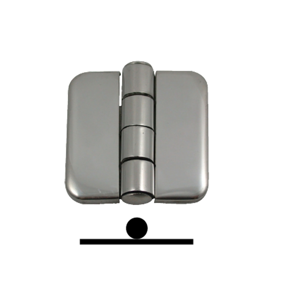 Marine Town Covered Stainless Steel Hinge Pair 80x40mm
