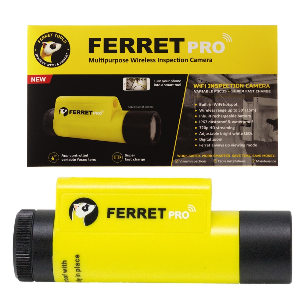 Ferret Pro IP67 WiFi Inspection Camera Kit
