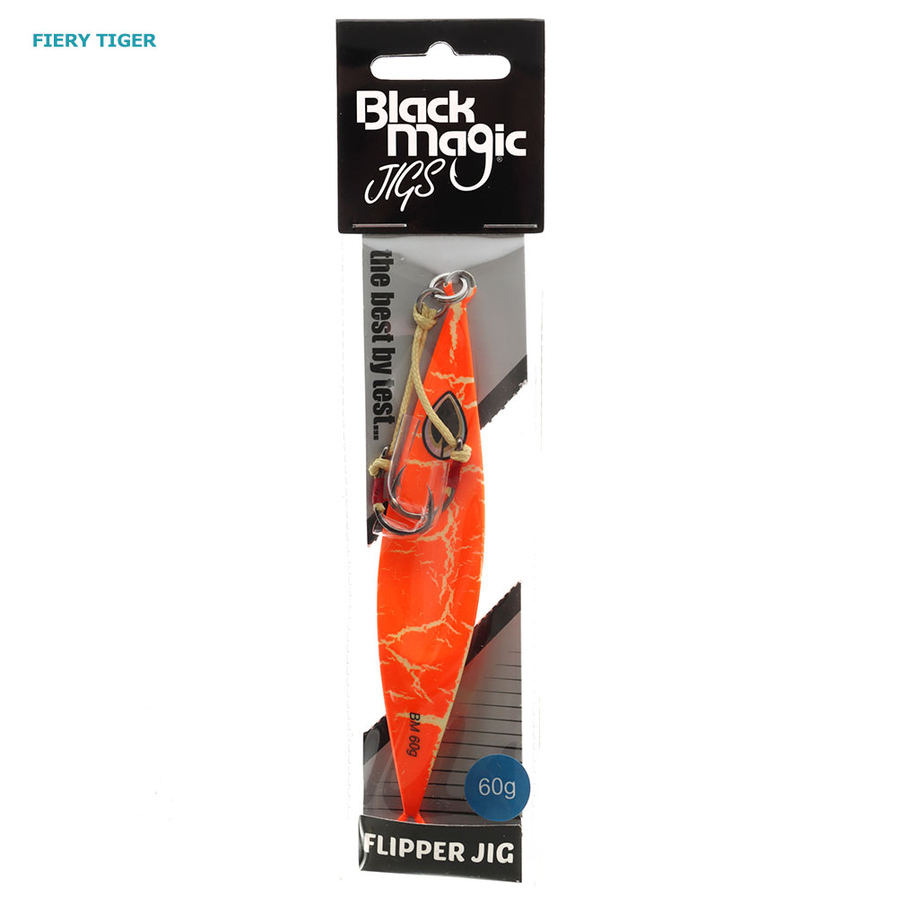 Black Magic Flipper Slow Pitch Jig 60g Fiery Tiger