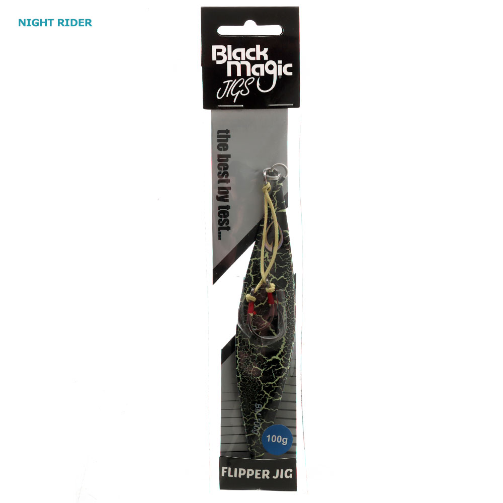Black Magic Flipper Slow Pitch Jig 100g Night Rider
