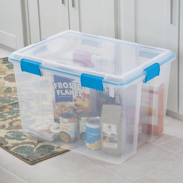 Sterilite Gasket Storage Box 76L Clear