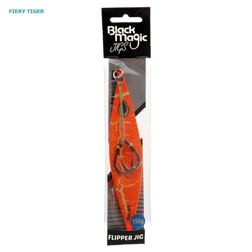 Black Magic Flipper Slow Pitch Jig 150g Fiery Tiger