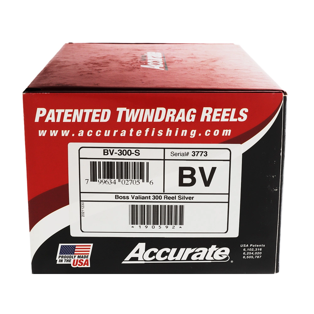 Accurate Valiant BV-300 Jigging Reel Silver Accurate Valiant BV-300 Jigging Reel Silver