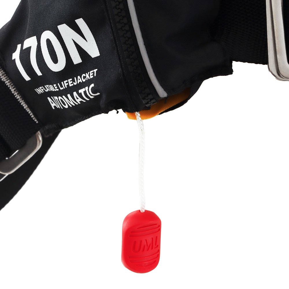 Hutchwilco Super Comfort 170N Auto Inflatable Life Jacket with Deck Harness Navy/Black