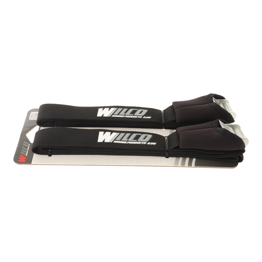Wilco Super Grip Padded Camlock Tie-Down Straps - Pair 2m