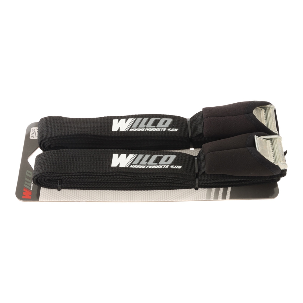 Wilco Super Grip Padded Camlock Tie-Down Straps - Pair 4m