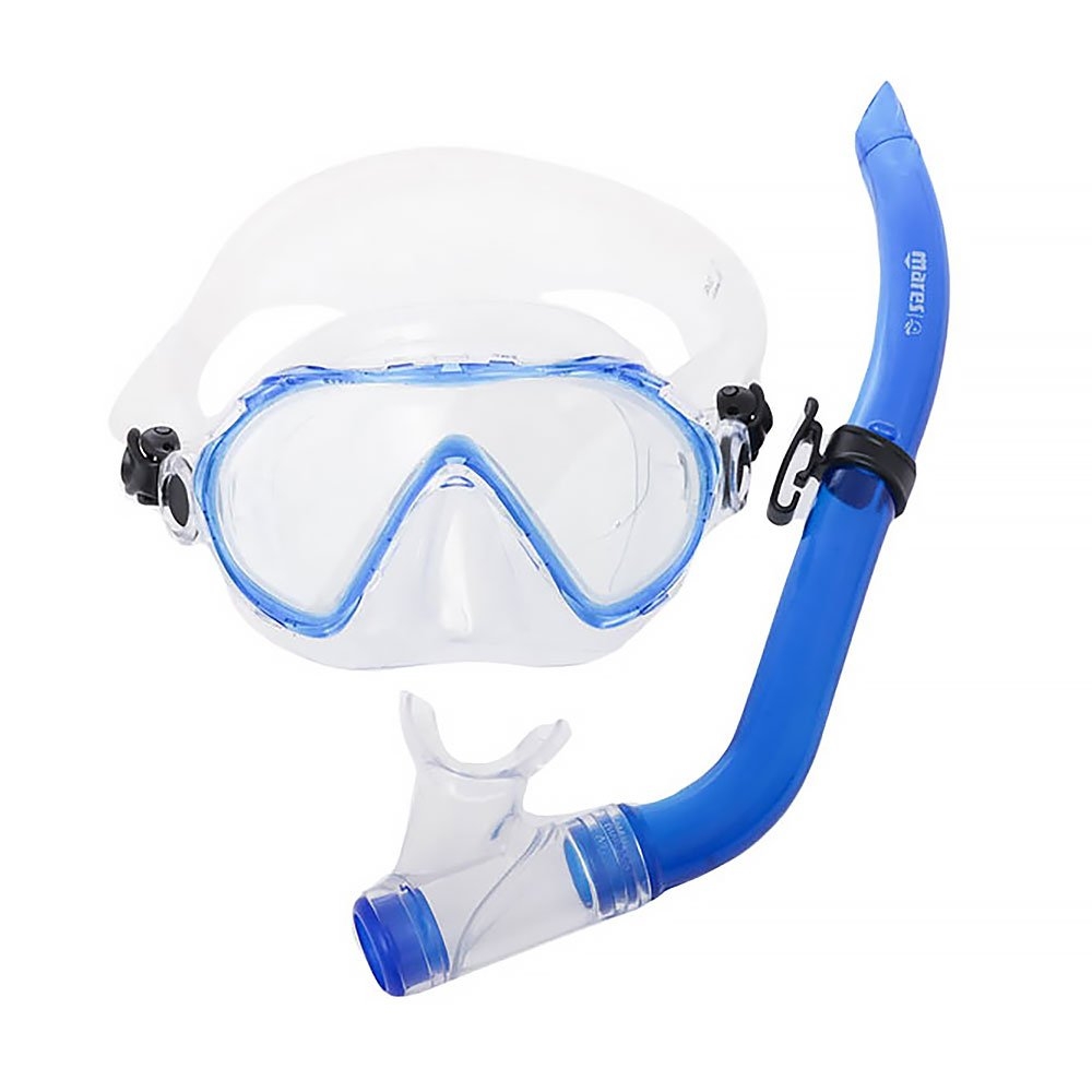 Mares Seahorse Allegra Kids Snorkel and Fins Set Blue L/XL