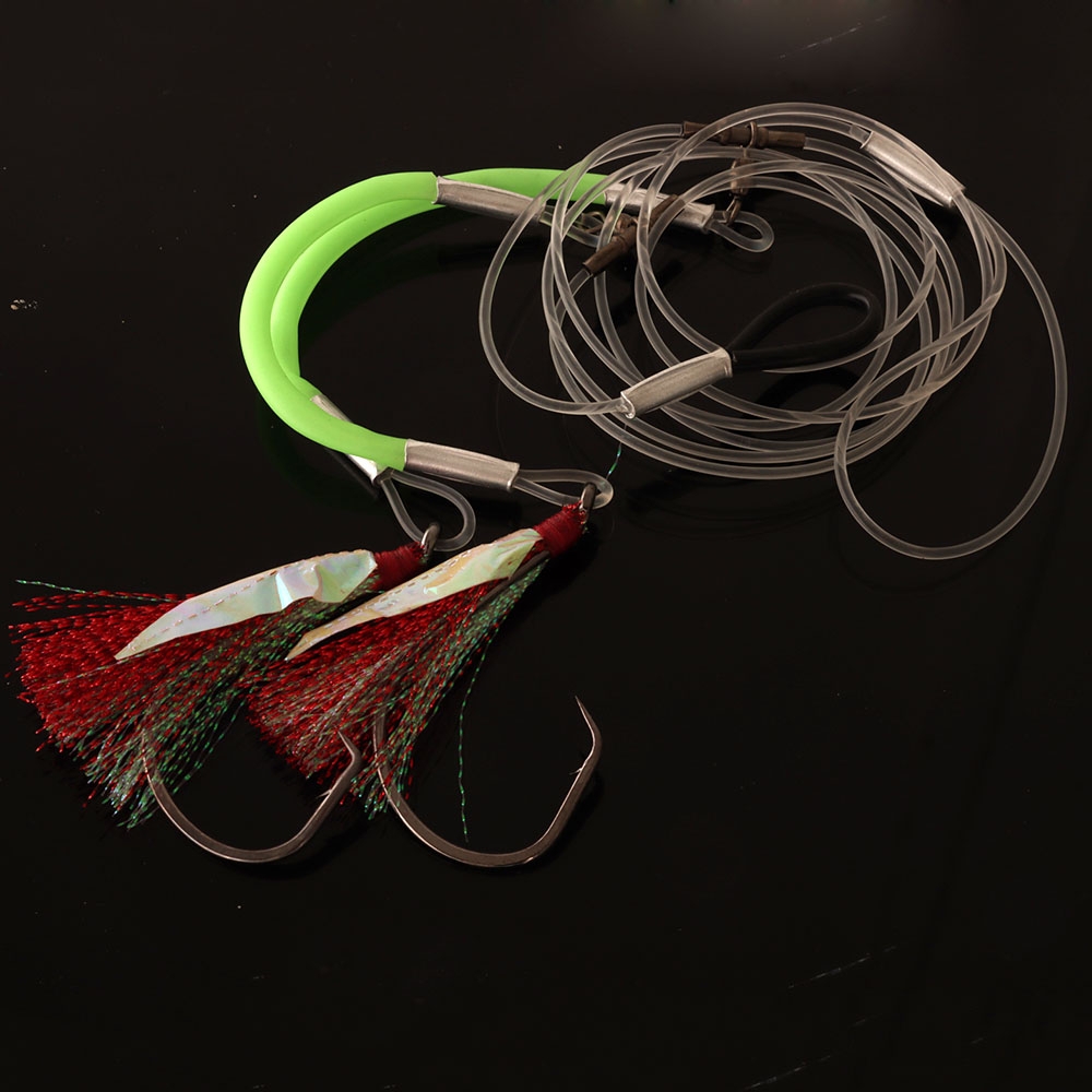 SnapperTackle Puka Flasher Rig 10/0 Red/Blue