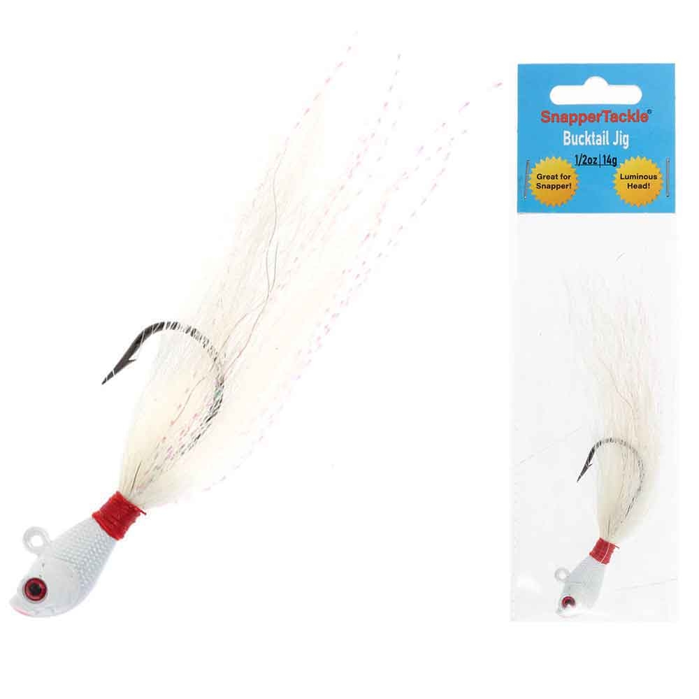 SnapperTackle Bucktail Jig 1/2oz White