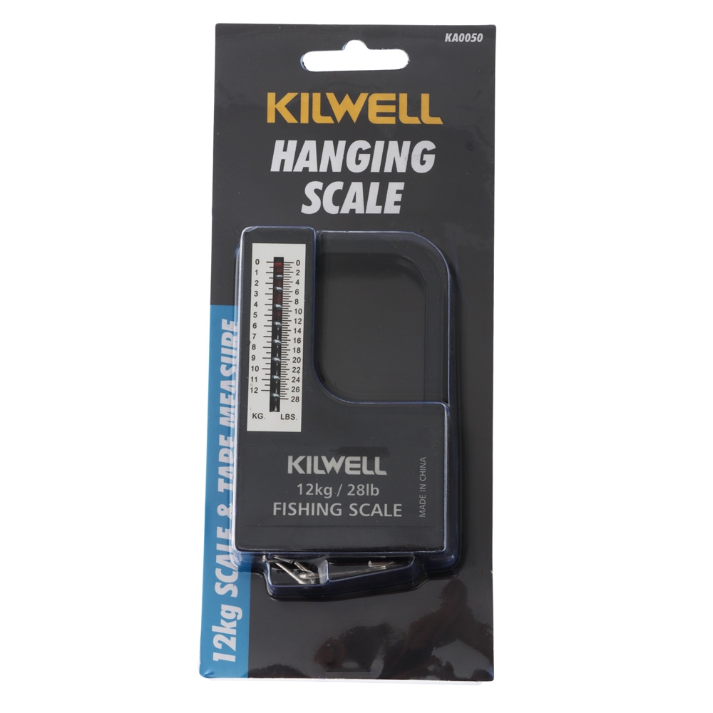 Kilwell Hanging Scales with Tape Measure 12kg 1m