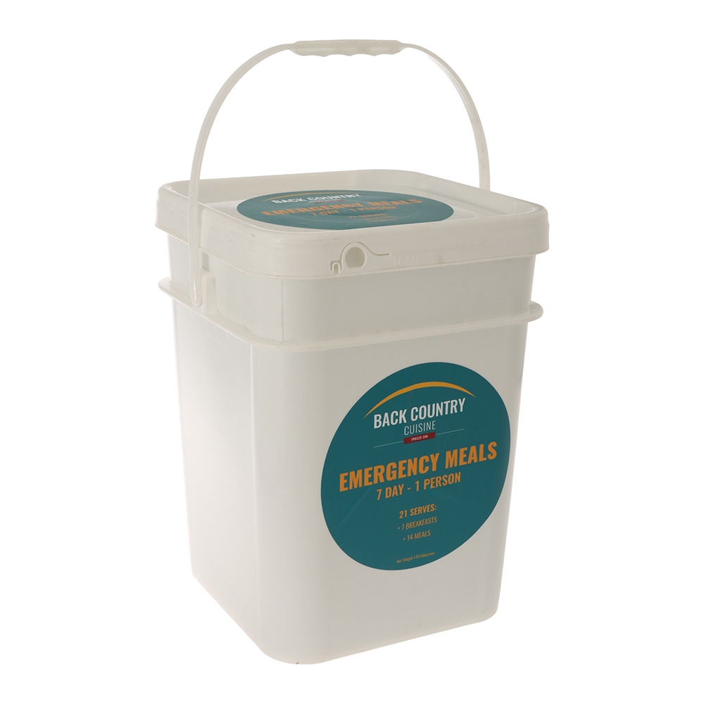 Back Country Cuisine 7 Day Emergency Meal Bucket
