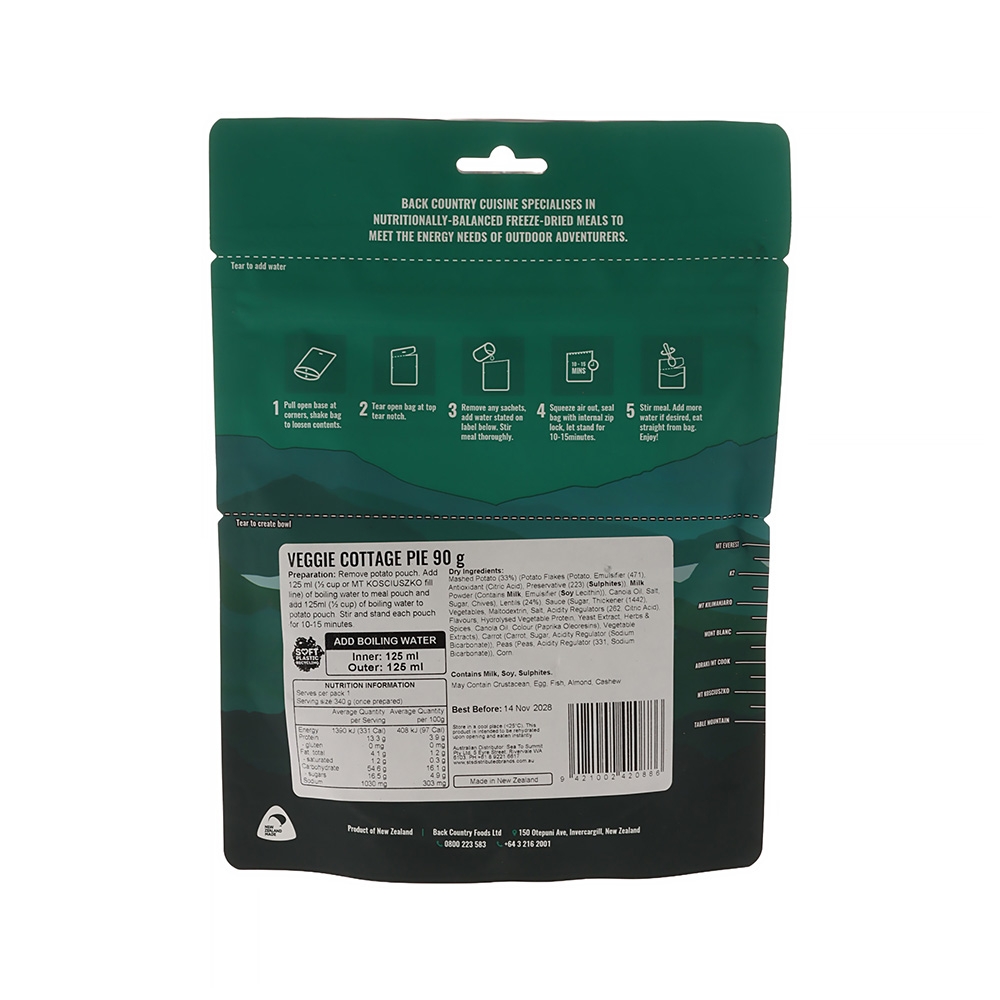 Back Country Cuisine Veggie Cottage Pie Small