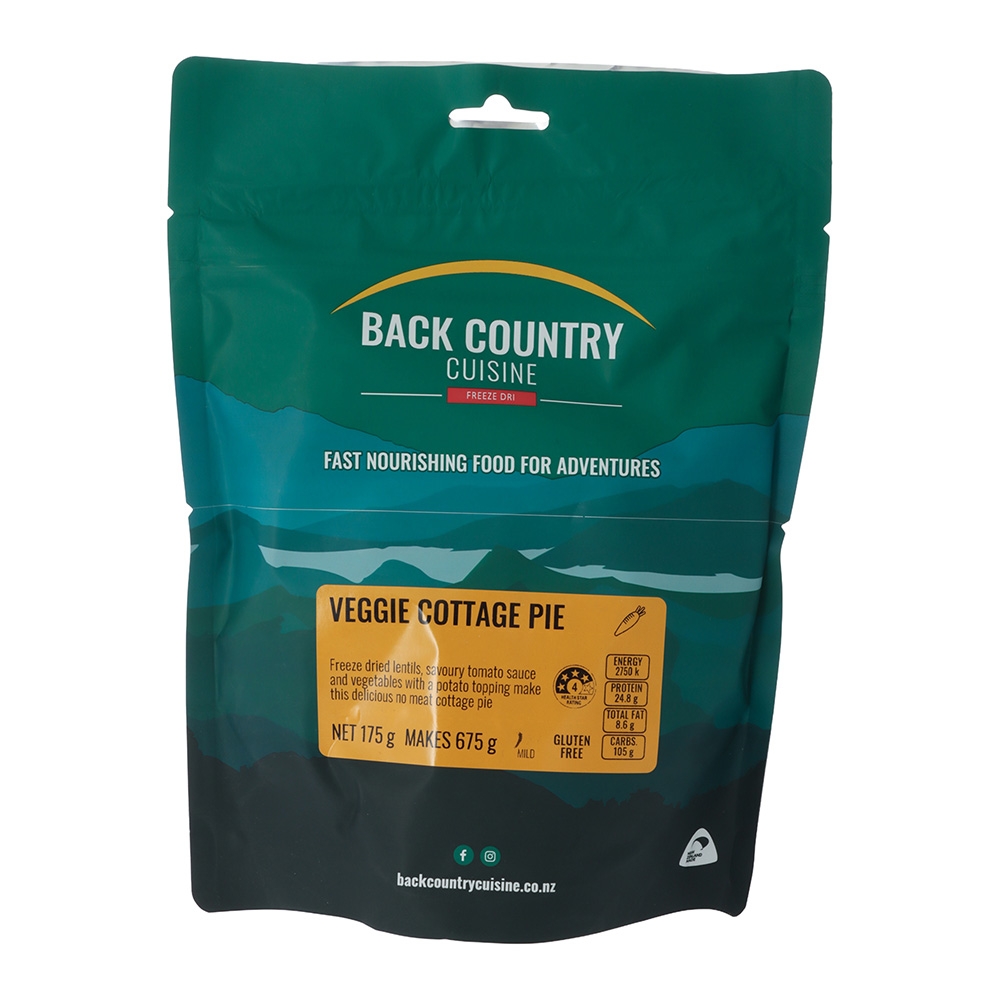 Back Country Cuisine Freeze Dried Meal Veggie Cottage Pie Regular 175g